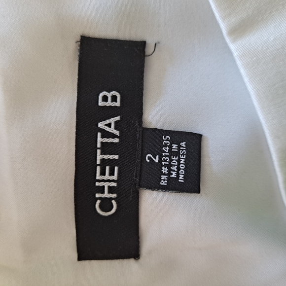 Chetta B Vibrant Beige Plum & Gray Watercolor Pattern Boat Neck Midi Dress - 2 - Picture 9 of 10